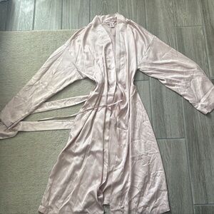 Victoria's Secret Blush Satin Robe